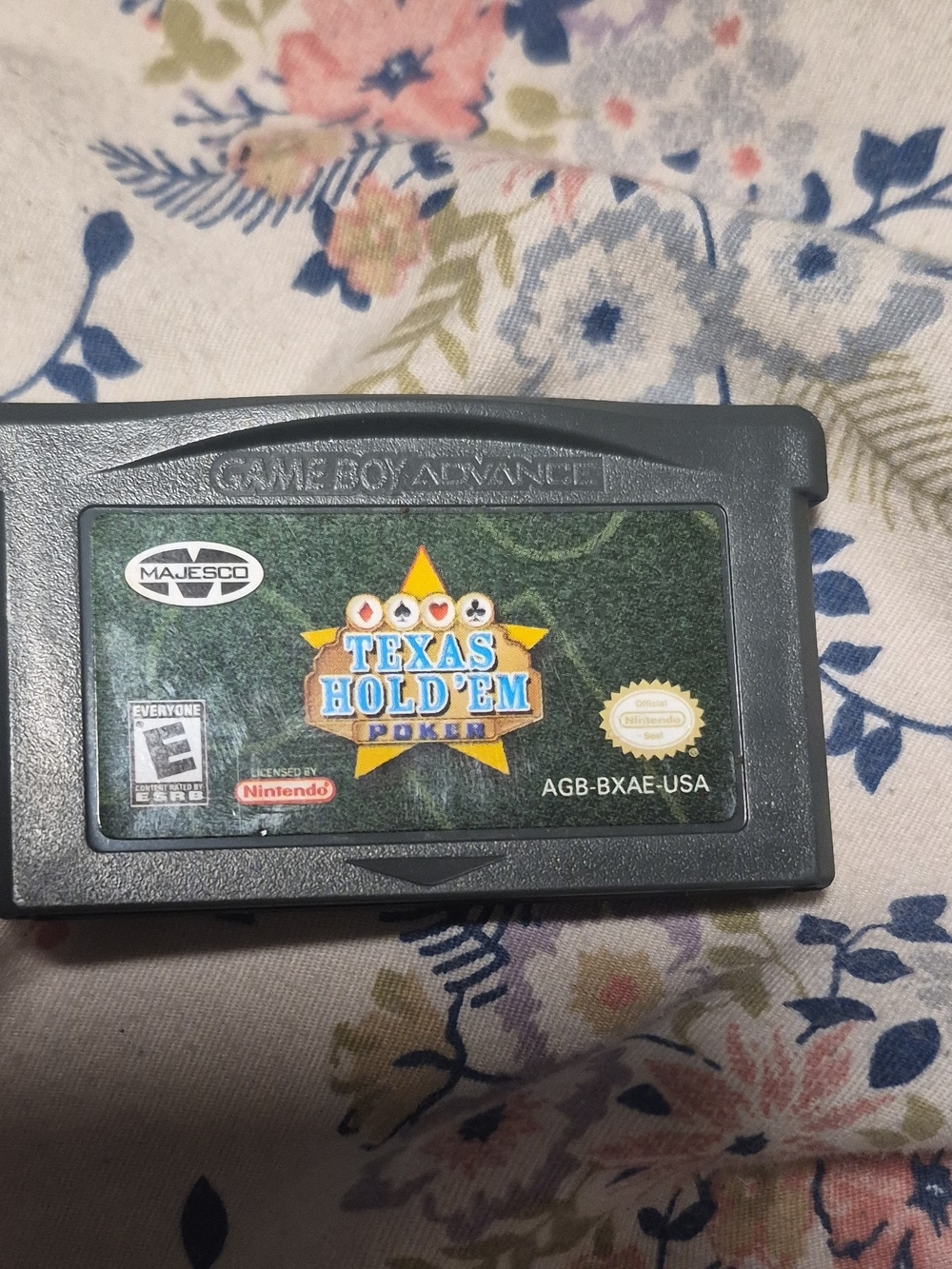Game Boy Advance Texas Hold 'Em Poker Cartridge - Gray